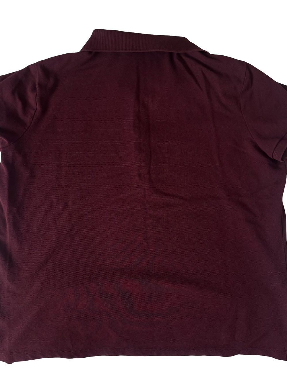 Lauren Ralph Lauren Women’s Burgundy Cotton Knit  Button Polo Shirt Size XL - Picture 5 of 5